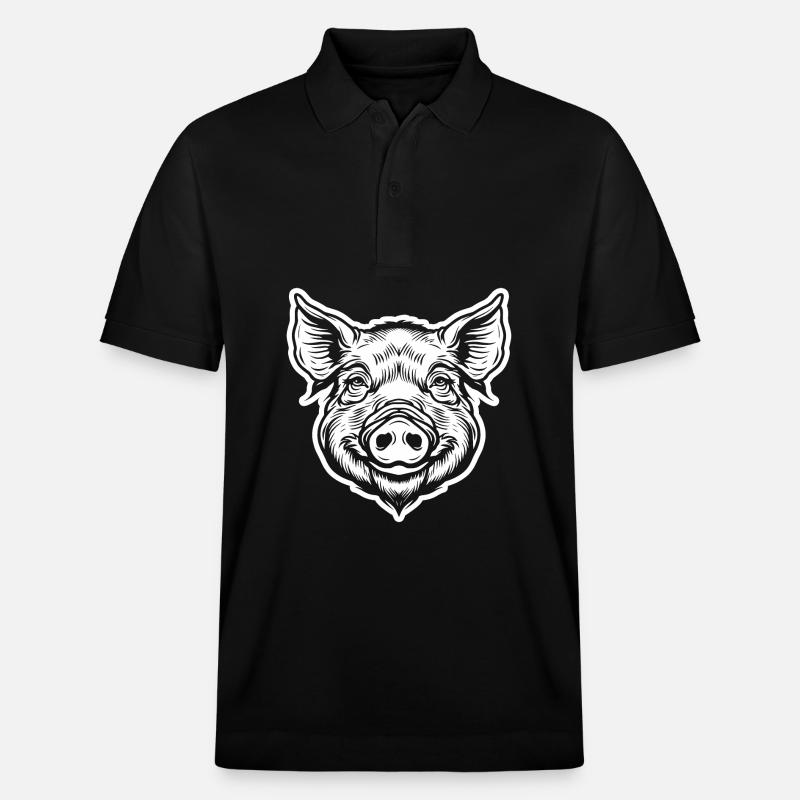 Cochon Cochon - Polo PREPSTER bio Stanley/Stella Unisexe - noir