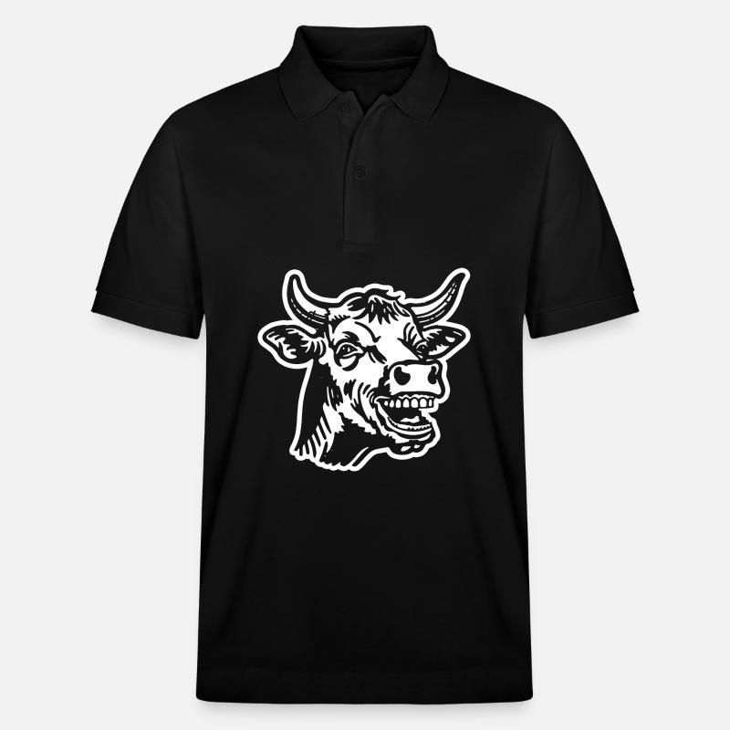 Vache Vaches - Polo PREPSTER bio Stanley/Stella Unisexe - noir