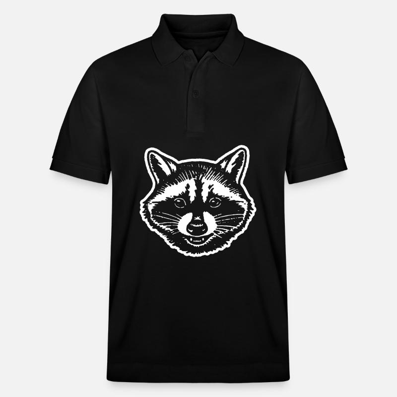 Raton laveur - Polo PREPSTER bio Stanley/Stella Unisexe - noir