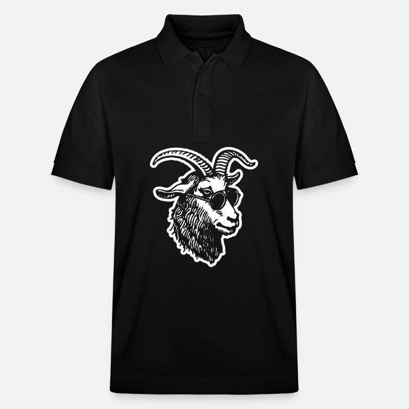 Ziege Steinbock Ziegenbock - Stanley/Stella Unisex Bio-Poloshirt PREPSTER - Schwarz