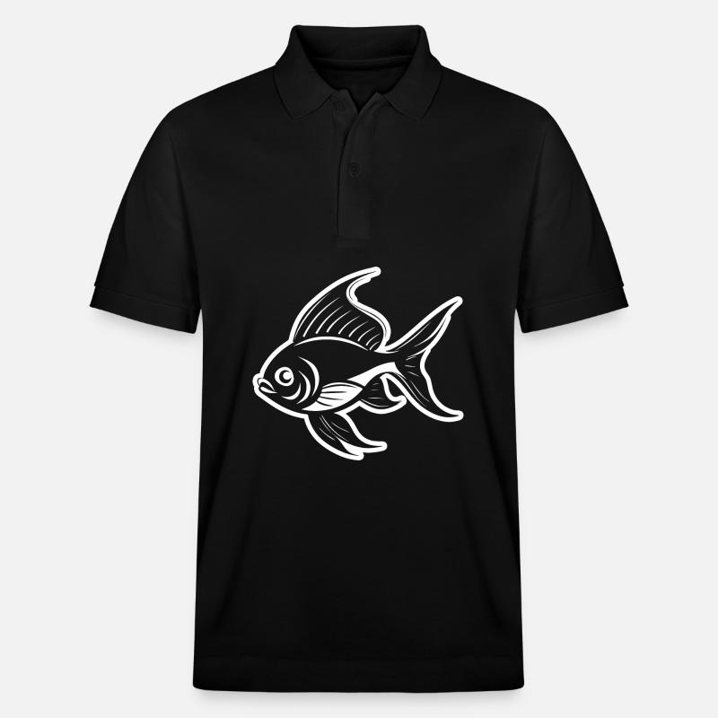 Fisch - Stanley/Stella Unisex Bio-Poloshirt PREPSTER - Schwarz