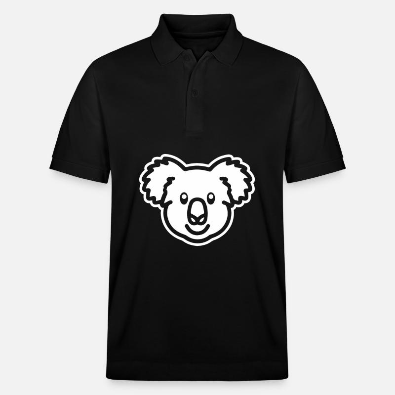 Koala - Polo PREPSTER bio Stanley/Stella Unisexe - noir
