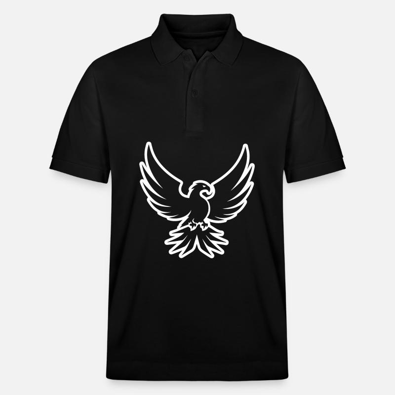 Adler Adlerkopf - Stanley/Stella Unisex Bio-Poloshirt PREPSTER - Schwarz