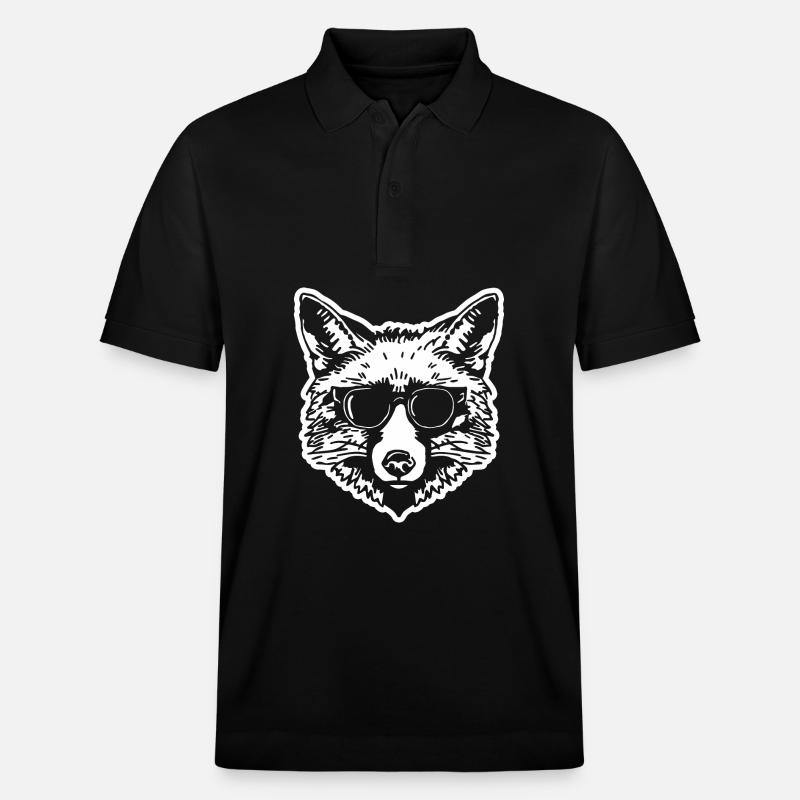 Fox Foxes - Stanley/Stella Unisex Organic Polo Shirt PREPSTER - black