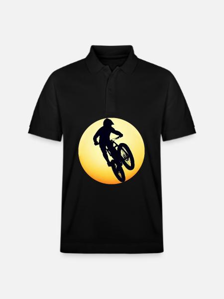 VTT Descente - Sunset Silhouette - Polo PREPSTER bio Stanley/Stella Unisexe - noir