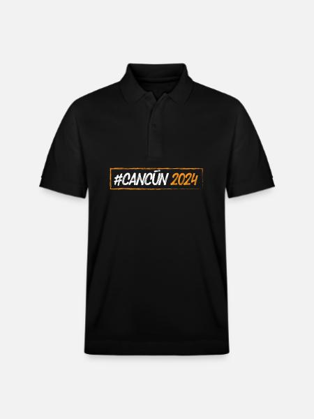 Cancun 2024 - Stanley/Stella Unisex Organic Polo Shirt PREPSTER - black