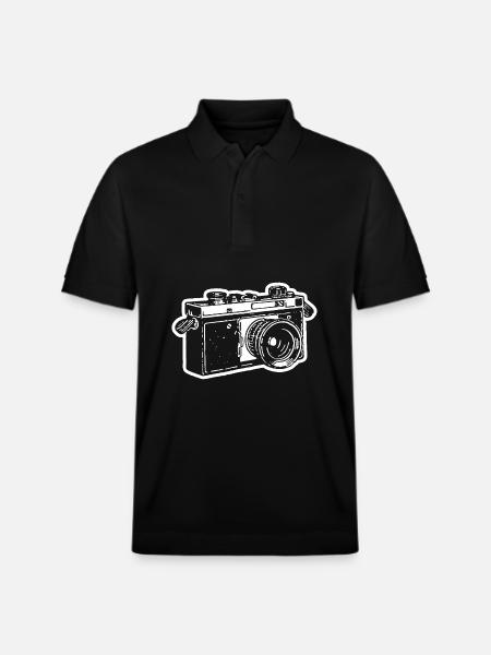 Camera Photographer Photography - Stanley/Stella Unisex Organic Polo Shirt PREPSTER - black