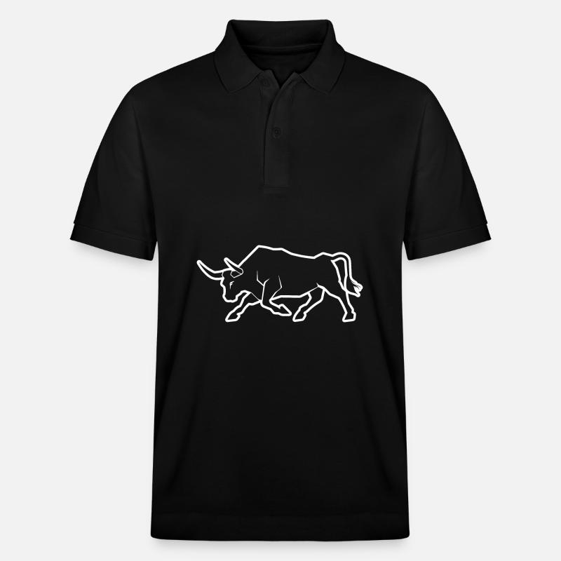 Stier Bulle - Stanley/Stella Unisex Bio-Poloshirt PREPSTER - Schwarz