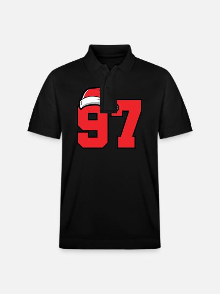 97 Number Christmas - Stanley/Stella Unisex Organic Polo Shirt PREPSTER - black