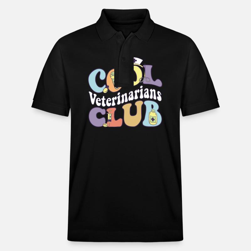 Cool Veterinarians Club Veterinary Practitioner - Stanley/Stella Unisex Bio-Poloshirt PREPSTER - Schwarz
