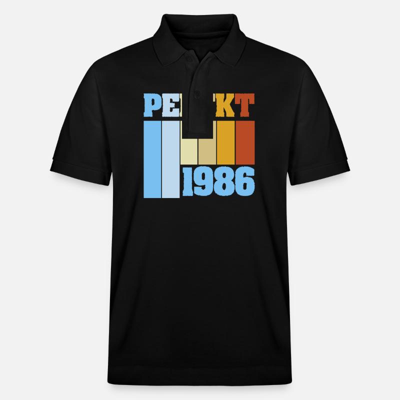 1986 1986 - Stanley/Stella Unisex Bio-Poloshirt PREPSTER - Schwarz