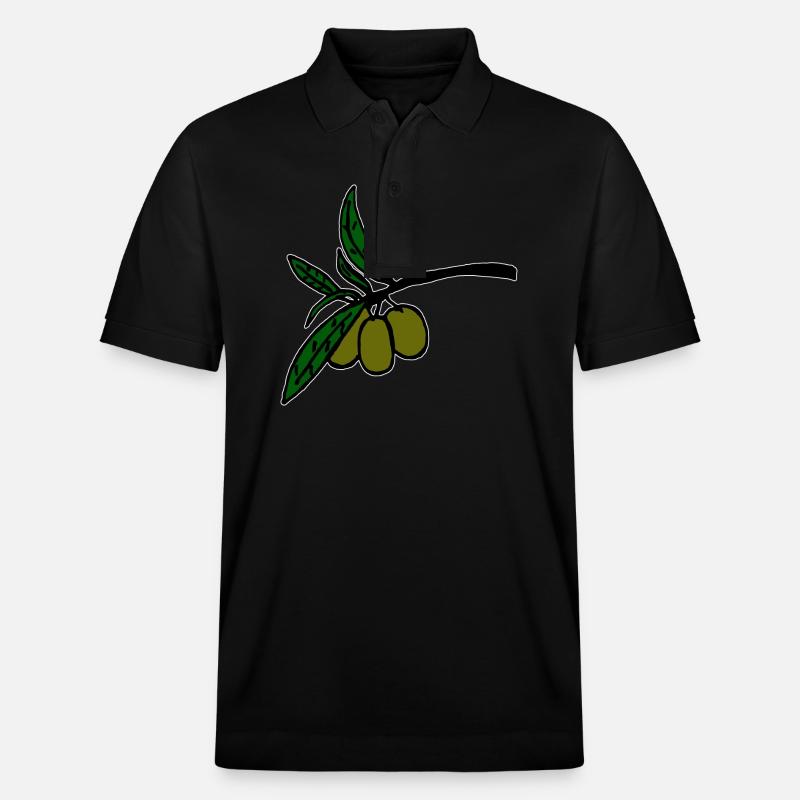 Rameau d’olivier - Polo PREPSTER bio Stanley/Stella Unisexe - noir