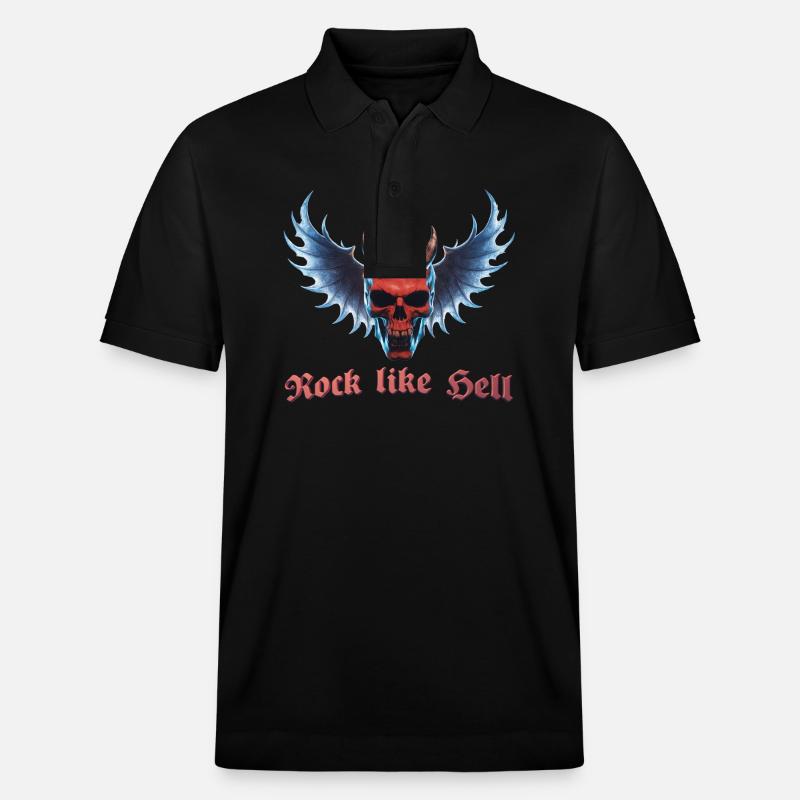 Wing Devil 2024 03 - Stanley/Stella Unisex Bio-Poloshirt PREPSTER - Schwarz