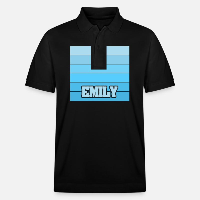 Frauenname Emily - Stanley/Stella Unisex Bio-Poloshirt PREPSTER - Schwarz