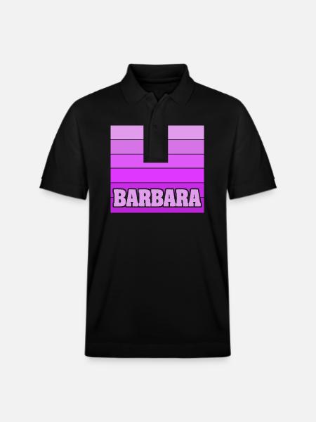 Mädchenname Barbara - Stanley/Stella Unisex Bio-Poloshirt PREPSTER - Schwarz