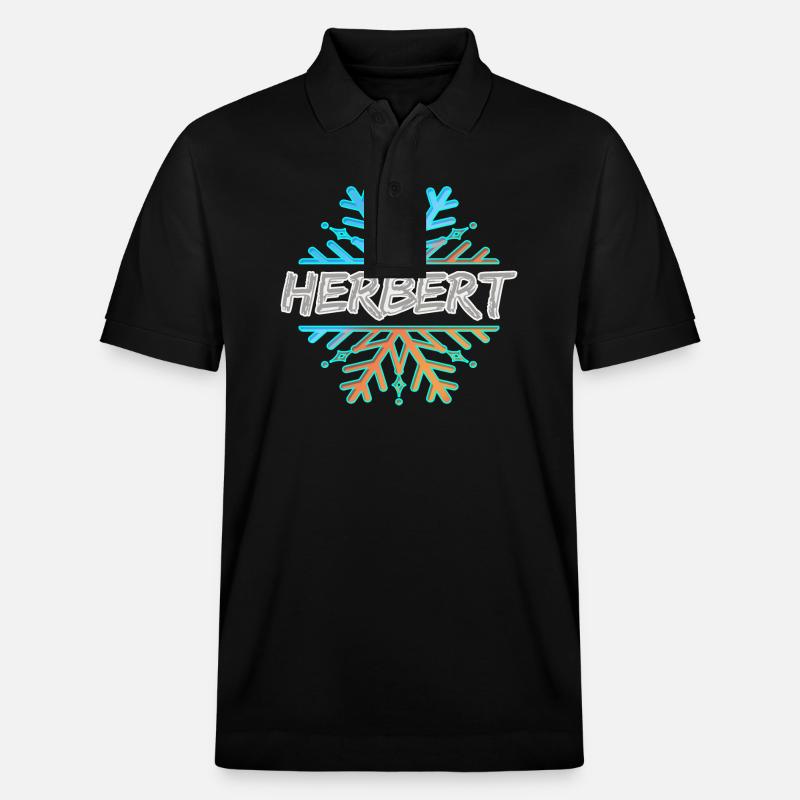 Herbert Herbert - Polo PREPSTER bio Stanley/Stella Unisexe - noir
