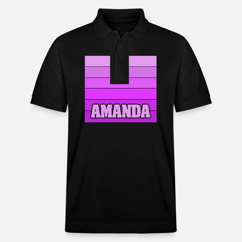 Geschenk für Aman - Stanley/Stella Unisex Bio-Poloshirt PREPSTER - Schwarz