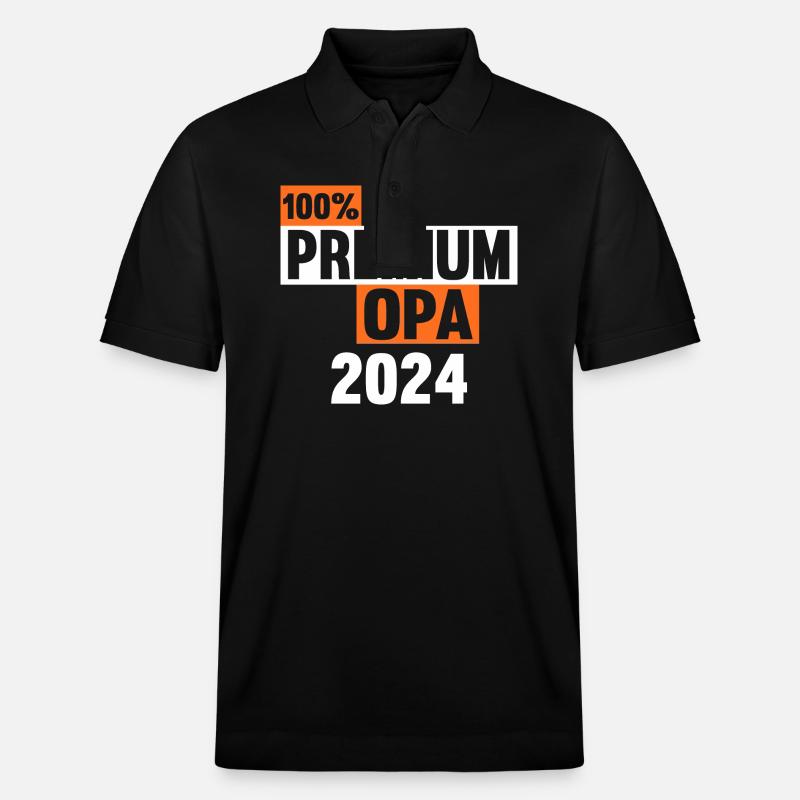 Werdender Opa 2031 - Stanley/Stella Unisex Bio-Poloshirt PREPSTER - Schwarz