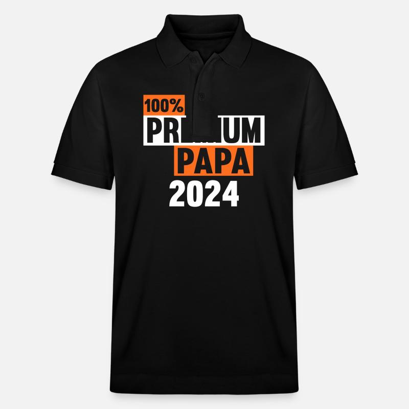 Werdender Papa 2031 - Stanley/Stella Unisex Bio-Poloshirt PREPSTER - Schwarz