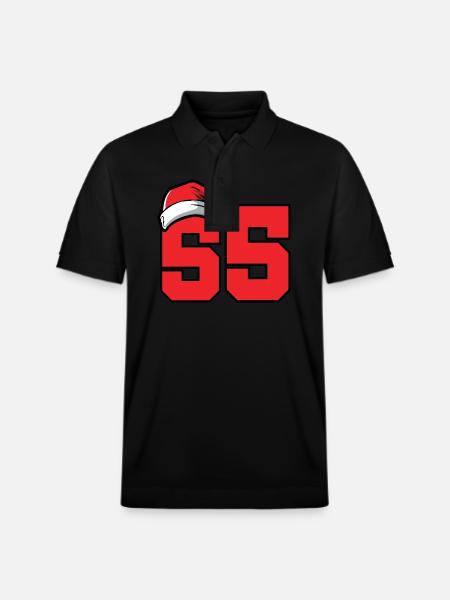 55 Numéro Noël - Polo PREPSTER bio Stanley/Stella Unisexe - noir