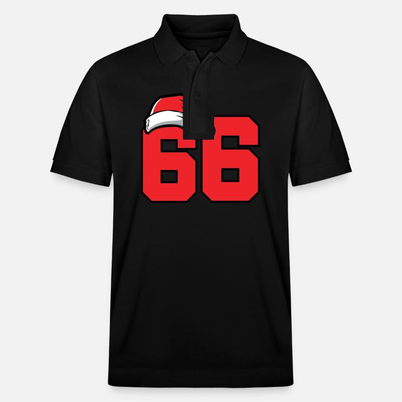 66 Numéro Noël - Polo PREPSTER bio Stanley/Stella Unisexe - noir