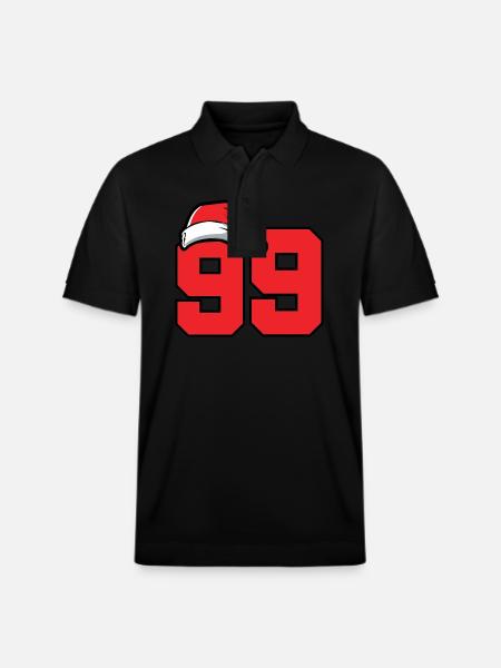 99 Numéro Noël - Polo PREPSTER bio Stanley/Stella Unisexe - noir