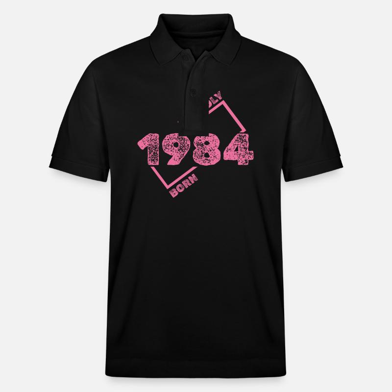 1984 - Stanley/Stella Unisex Bio-Poloshirt PREPSTER - Schwarz