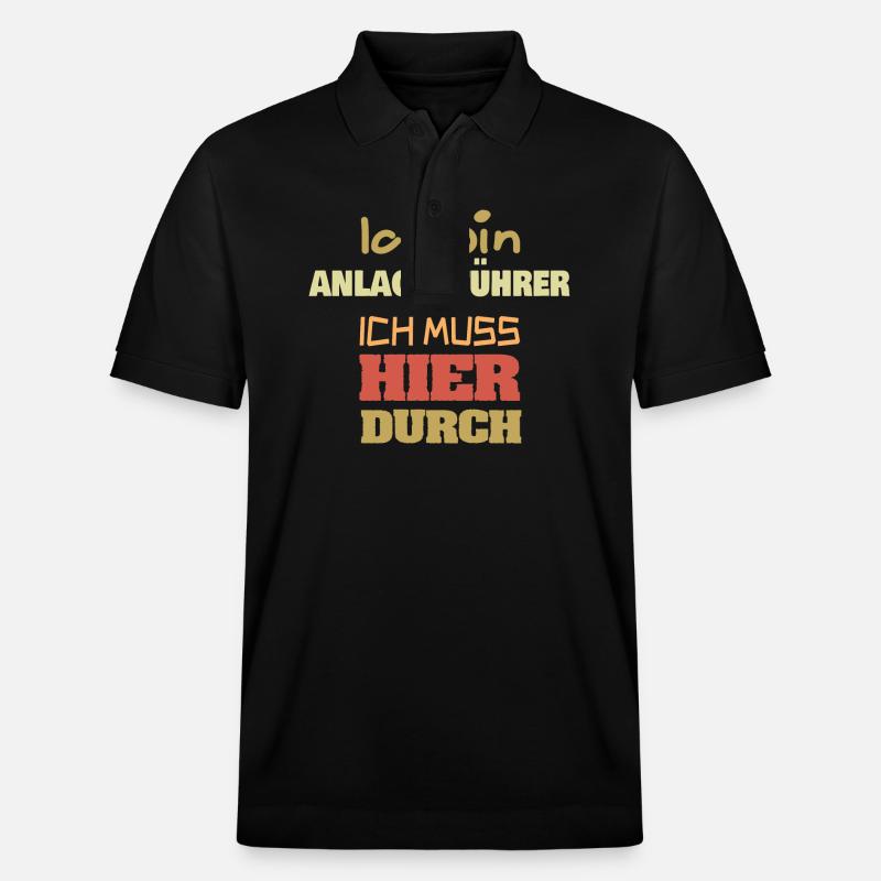 Beruf Anlagenführer - Stanley/Stella Unisex Bio-Poloshirt PREPSTER - Schwarz