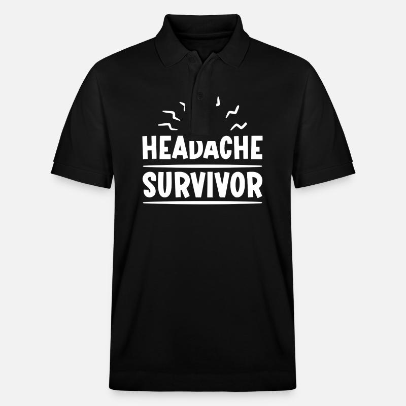 Headache Survivor 2 - Stanley/Stella Unisex Bio-Poloshirt PREPSTER - Schwarz