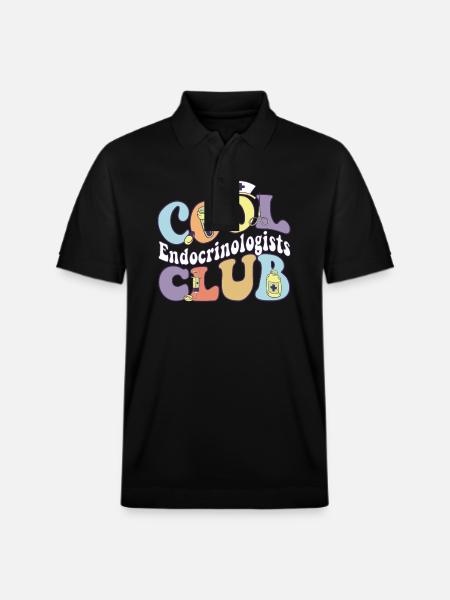 Cool Endocrinologists Club Endocrinology Squad - Stanley/Stella Unisex Organic Polo Shirt PREPSTER - black