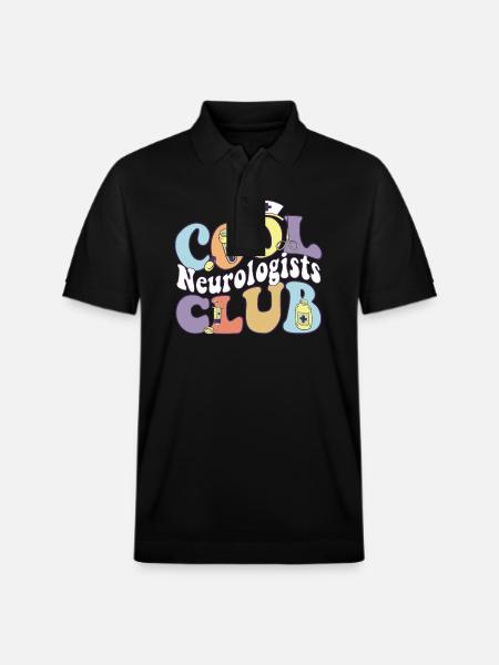 Cool Neurologists Club Neurology Practitioner - Stanley/Stella Unisex Organic Polo Shirt PREPSTER - black