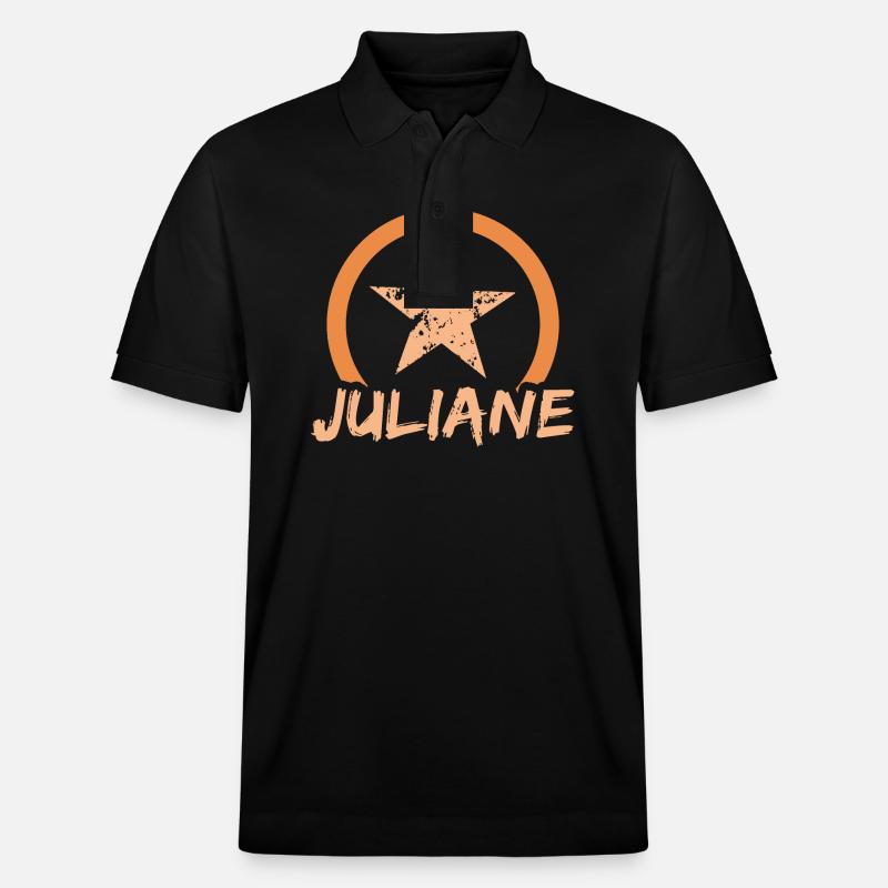 Vorname Juliane - Stanley/Stella Unisex Bio-Poloshirt PREPSTER - Schwarz