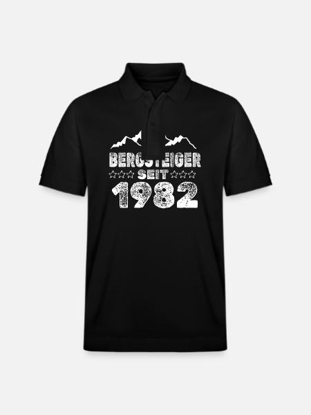 1982 - Stanley/Stella Unisex Bio-Poloshirt PREPSTER - Schwarz