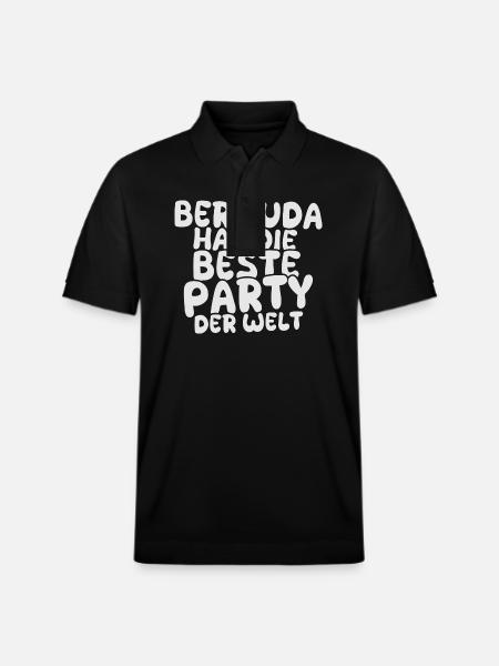 Gift for Bermuda - Stanley/Stella Unisex Organic Polo Shirt PREPSTER - black