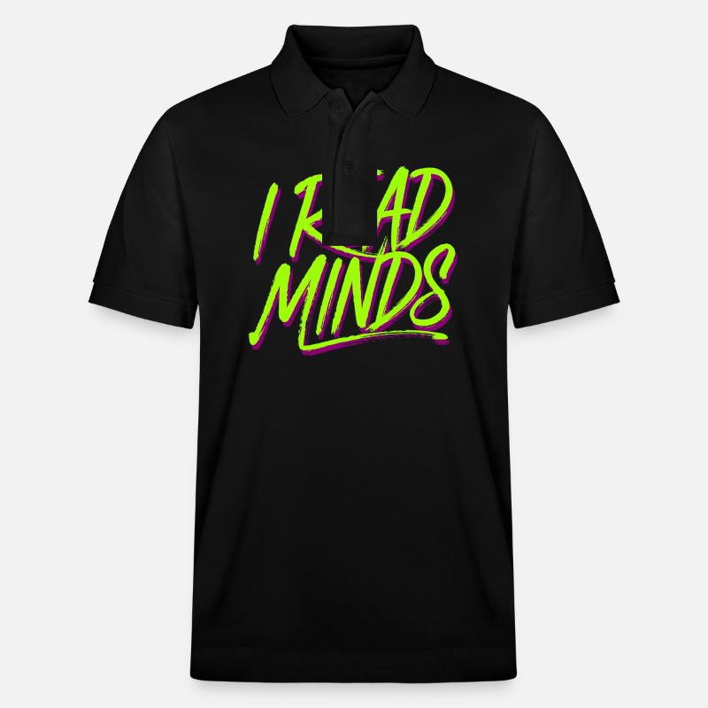 I Read Minds 17 - Stanley/Stella Unisex Bio-Poloshirt PREPSTER - Schwarz