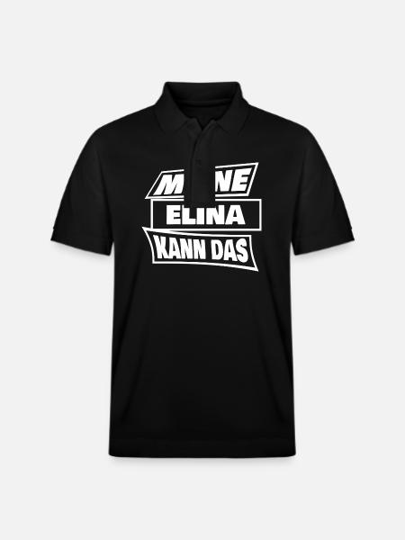 Elina as Elina - Stanley/Stella Unisex Organic Polo Shirt PREPSTER - black