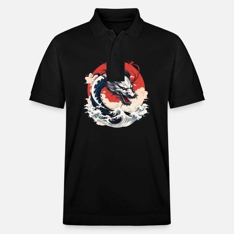Dragon Japonais - Polo PREPSTER bio Stanley/Stella Unisexe - noir