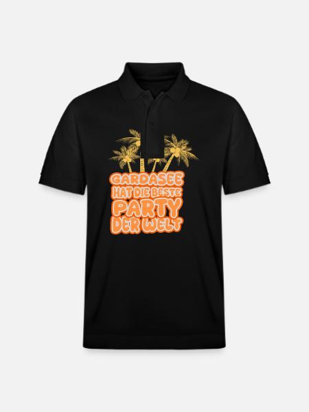 Holidays Lake Garda - Stanley/Stella Unisex Organic Polo Shirt PREPSTER - black