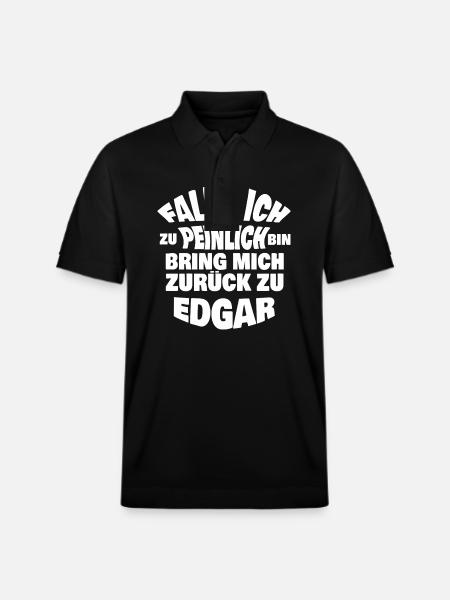 Gift for Edgar - Stanley/Stella Unisex Organic Polo Shirt PREPSTER - black