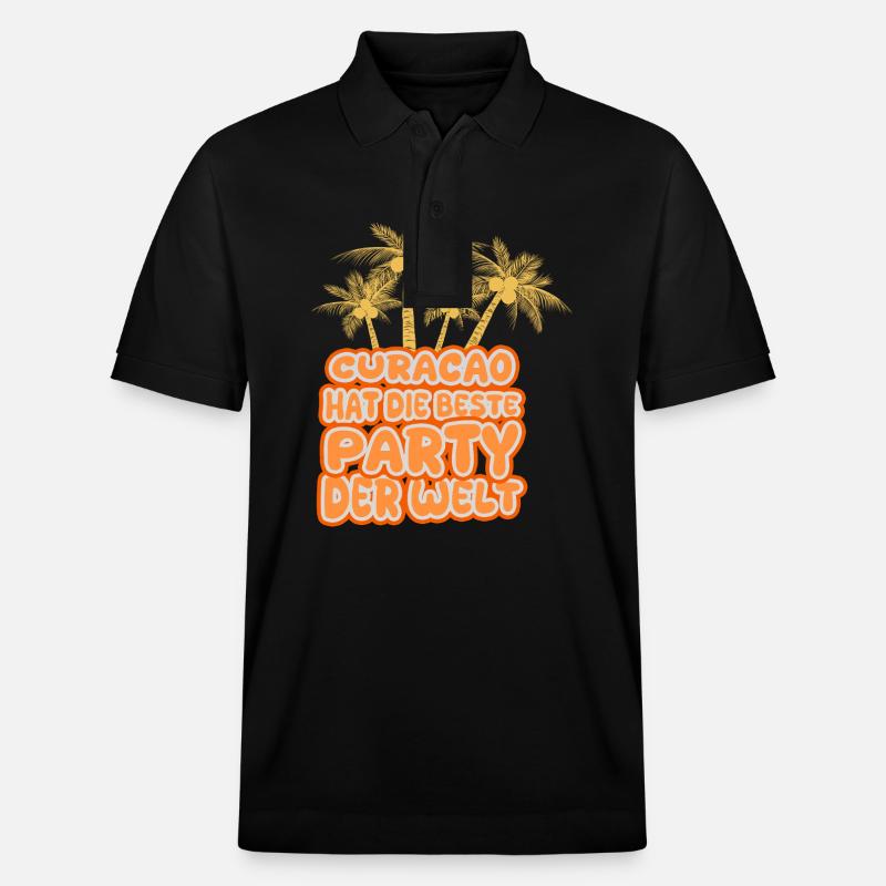 Urlaub Curacao - Stanley/Stella Unisex Bio-Poloshirt PREPSTER - Schwarz