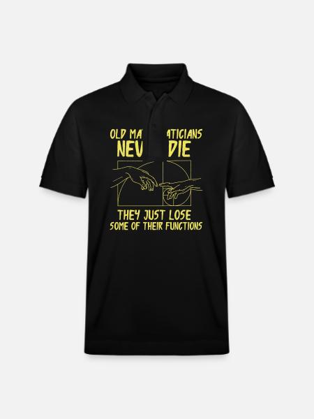 Fibonacci Geometry Math Golden Ratio - Stanley/Stella Unisex Organic Polo Shirt PREPSTER - black