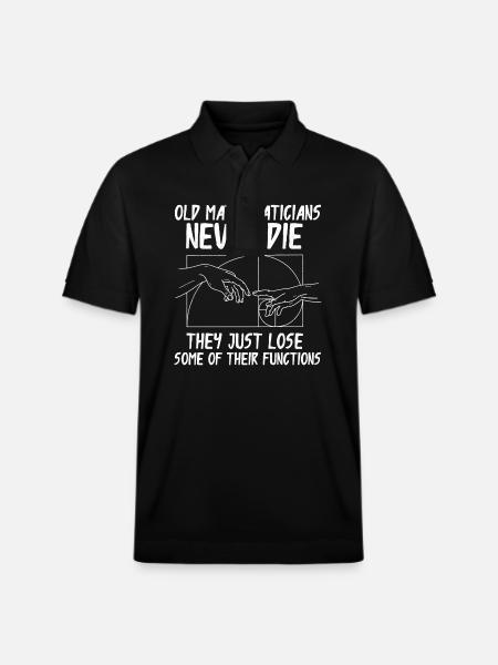 Fibonacci Geometry Math Golden Ratio - Stanley/Stella Unisex Organic Polo Shirt PREPSTER - black