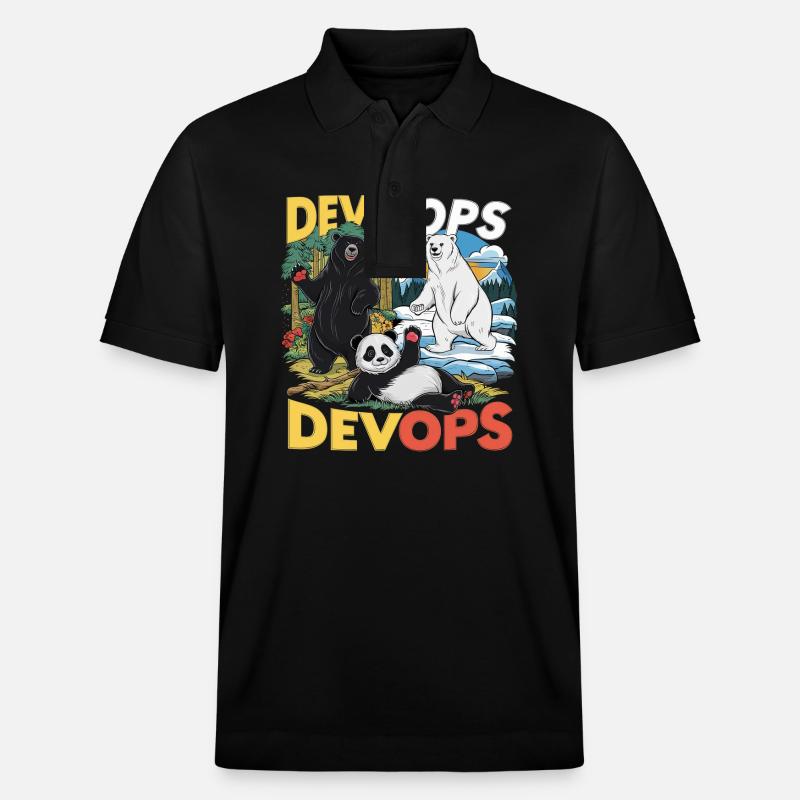 Devops - Stanley/Stella Unisex Bio-Poloshirt PREPSTER - Schwarz