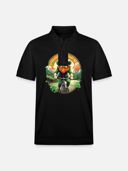 Vélo Trèfle de la Saint-Patrick - Polo PREPSTER bio Stanley/Stella Unisexe - noir