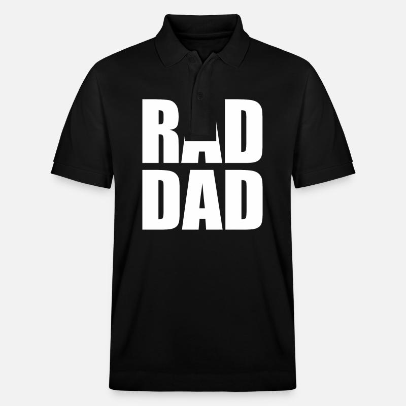 Rad dad - Stanley/Stella Unisex Bio-Poloshirt PREPSTER - Schwarz