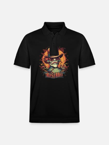 Mecha Monster - Stanley/Stella Unisex Organic Polo Shirt PREPSTER - black