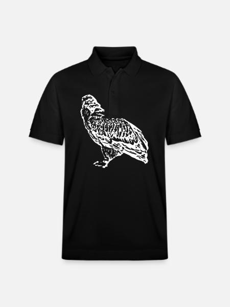 Falcons Birds Birds - Stanley/Stella Unisex Organic Polo Shirt PREPSTER - black