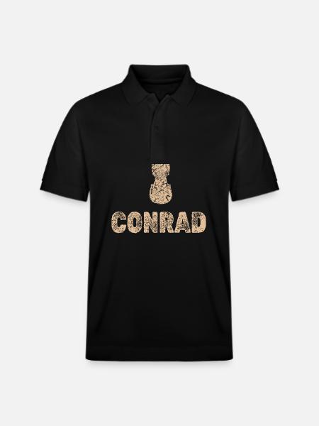 Conrad as viola - Stanley/Stella Unisex Organic Polo Shirt PREPSTER - black