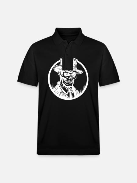 Ghost King Undead - Stanley/Stella Unisex Organic Polo Shirt PREPSTER - black