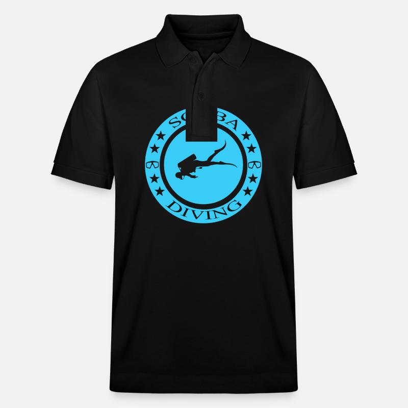 Scuba Diving - Stanley/Stella Unisex Bio-Poloshirt PREPSTER - Schwarz
